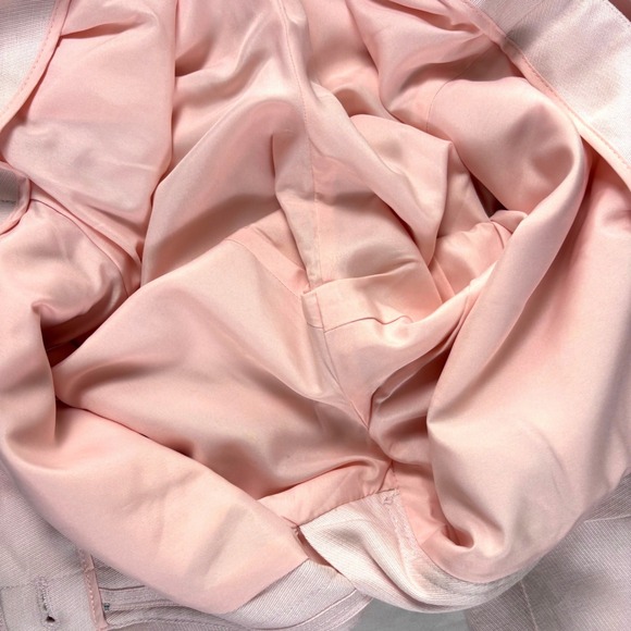 NWT ANN TAYLOR Seamed Wide Leg Pants 12 High Rise Tailored Linen Office Pastel - Picture 7 of 8